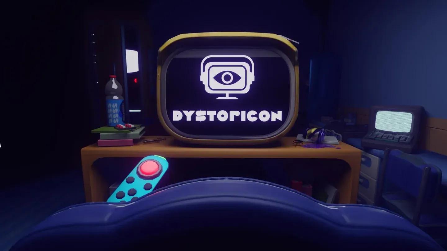 Dystopicon turns watching TV into a job in a dystopian life sim where players manage survival, citizen ratings, and choices that can lead to 14 different endings. 