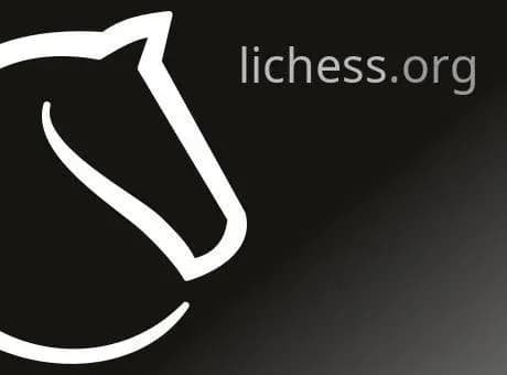 A white knight chess symbol and the lichess.org logo