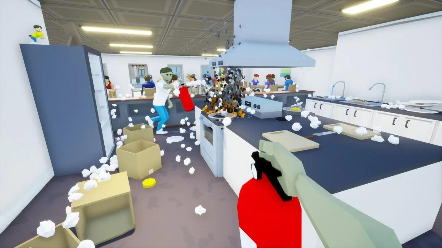 A chaotic multiplayer kitchen in One armed cook