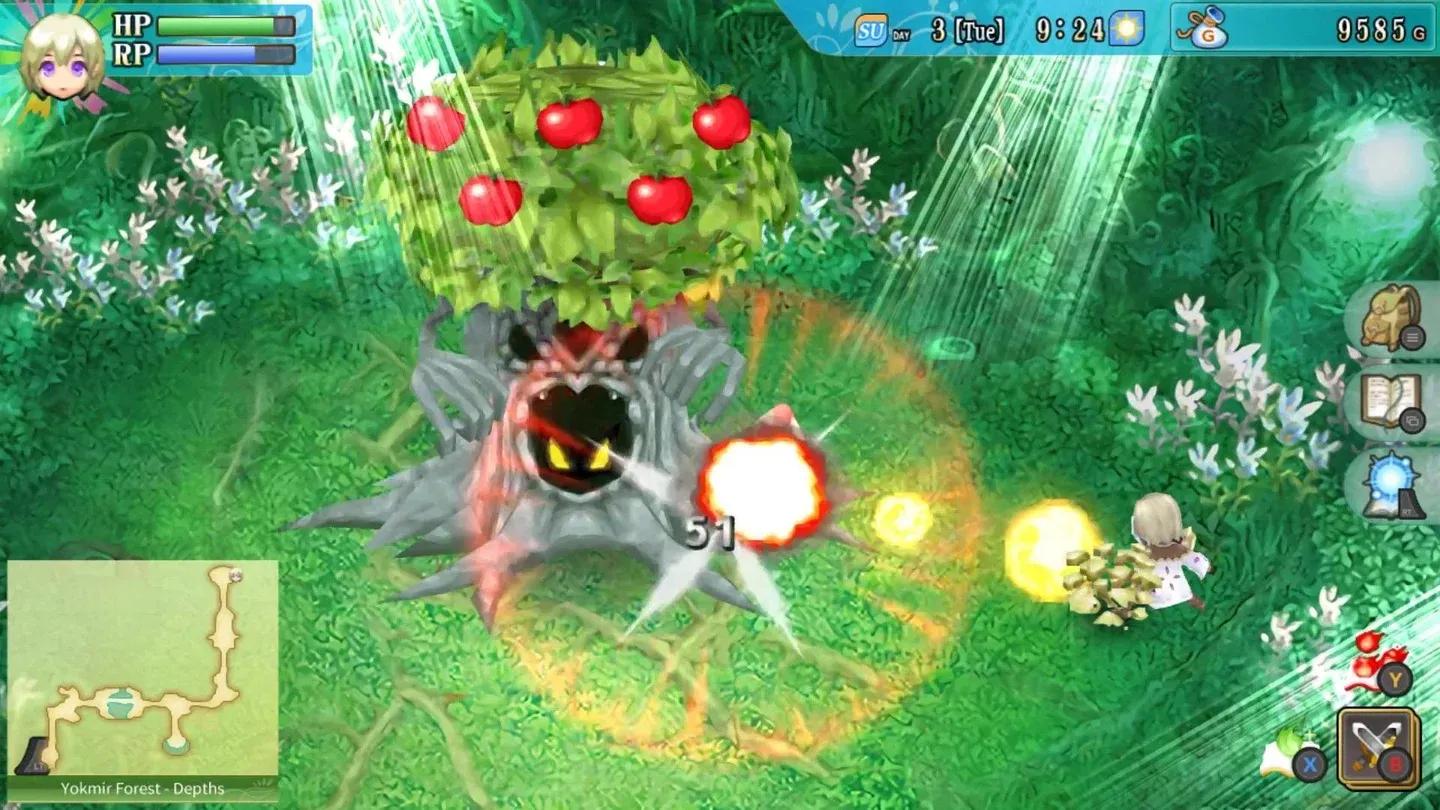 Combat in Rune Factory 4 Special
