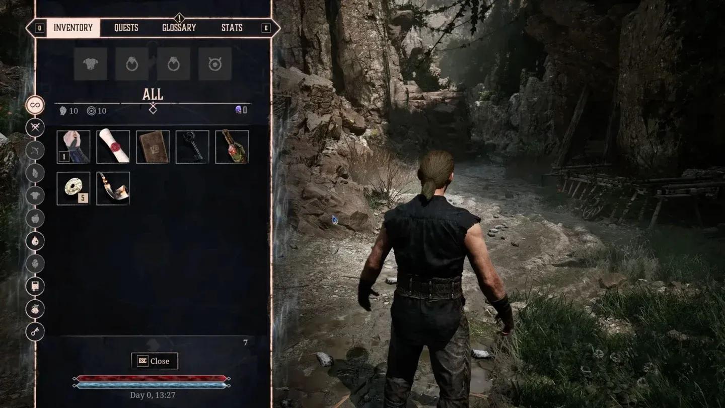 Inventory stays open in real time
