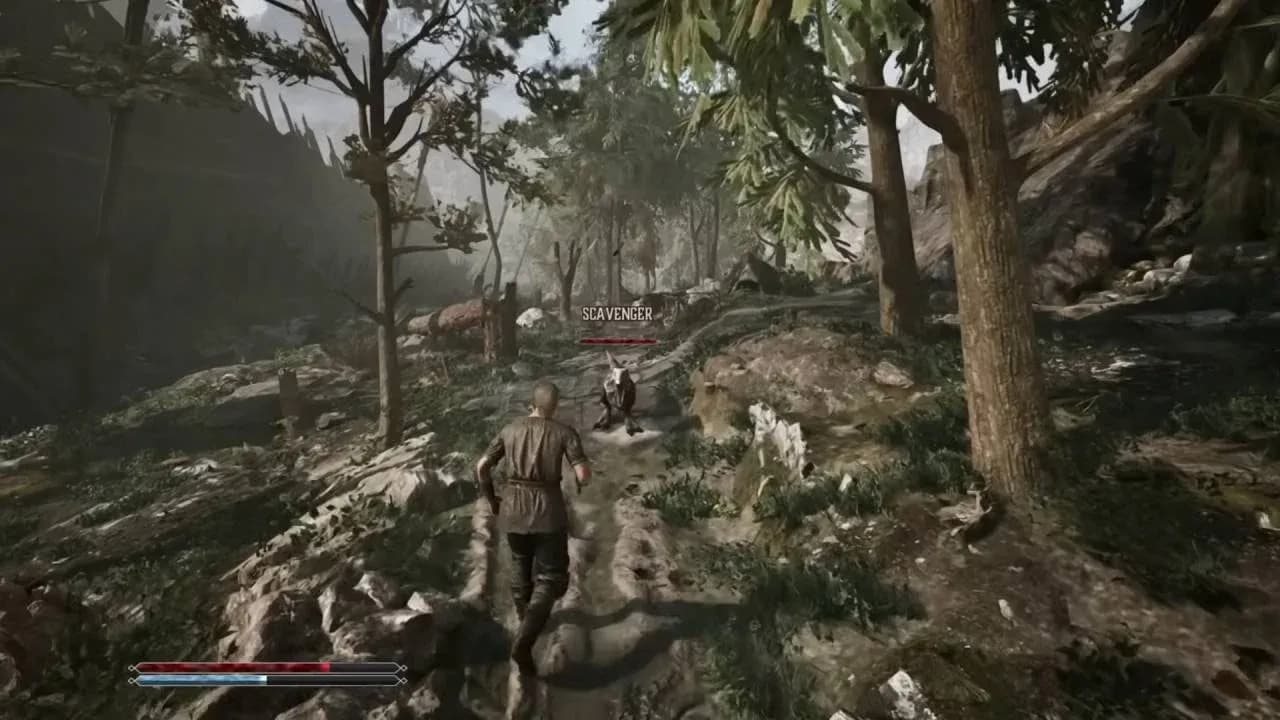 Rusty sword near the bridge