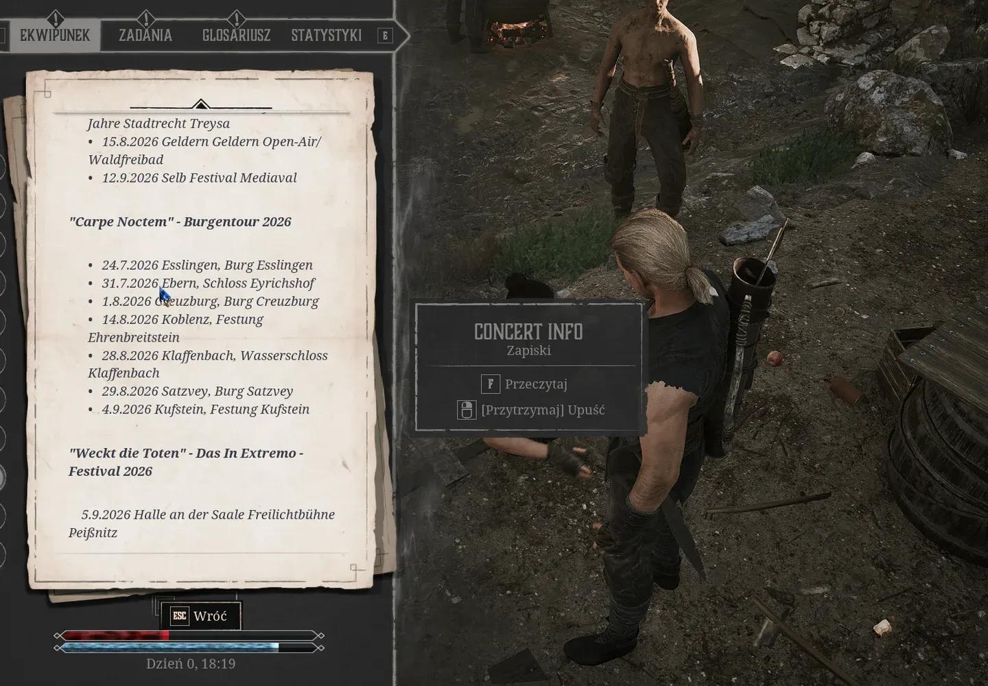 Core stats at game start