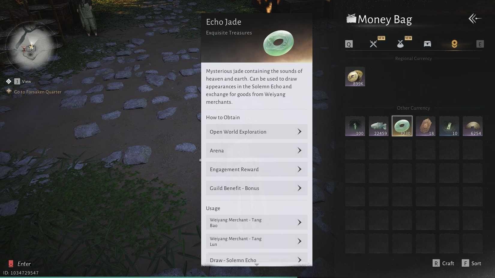 Echo Jade unlocks premium items
