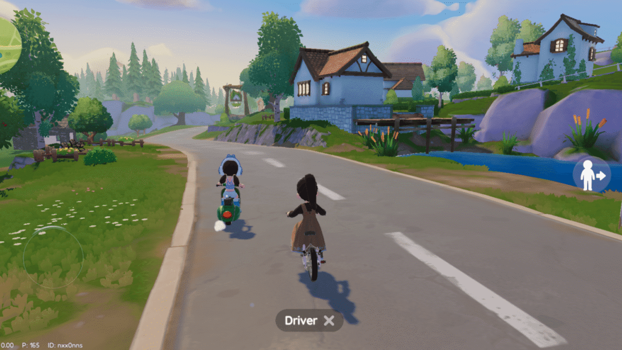 Town visit menu interface