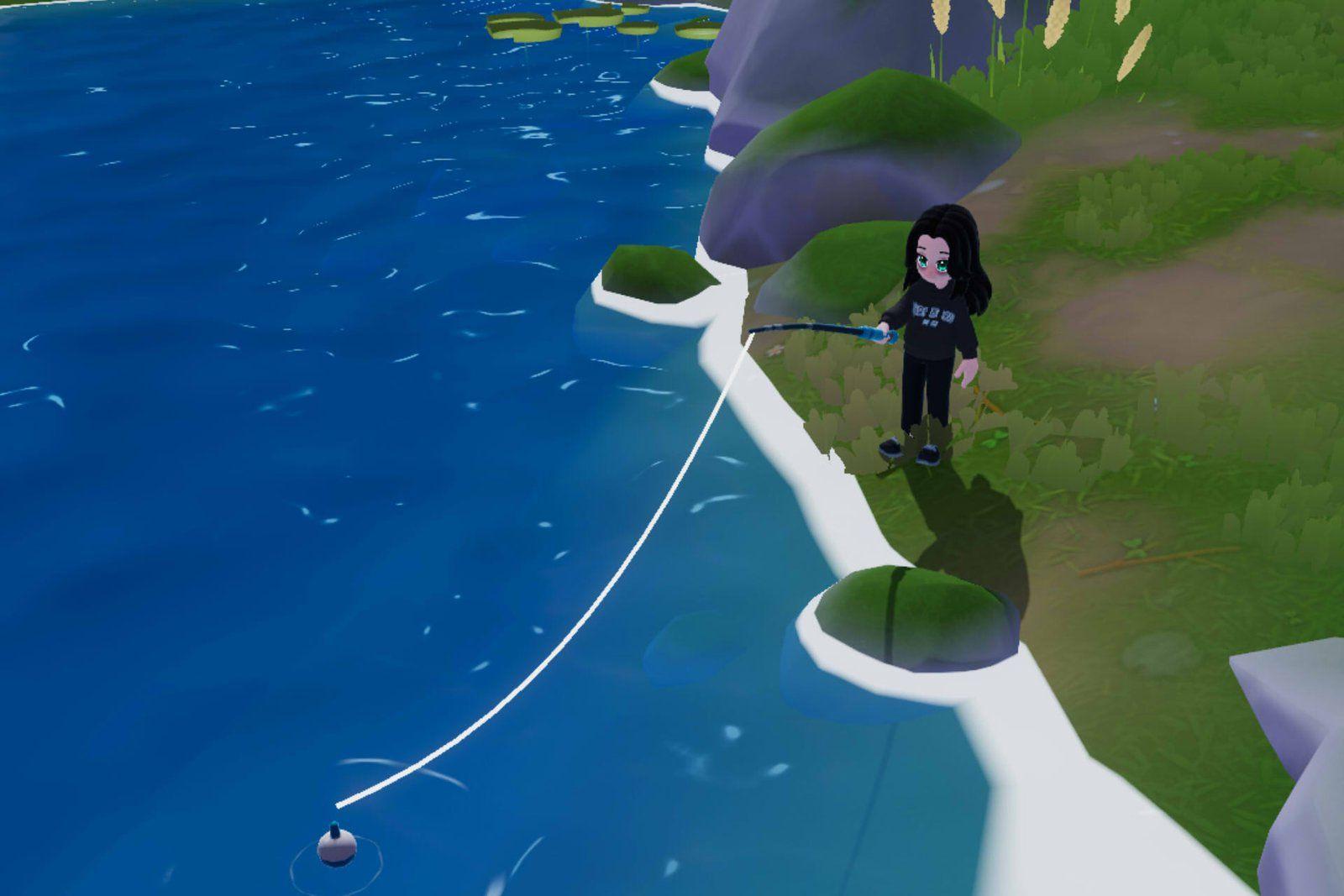 Fishing rod and bait menu