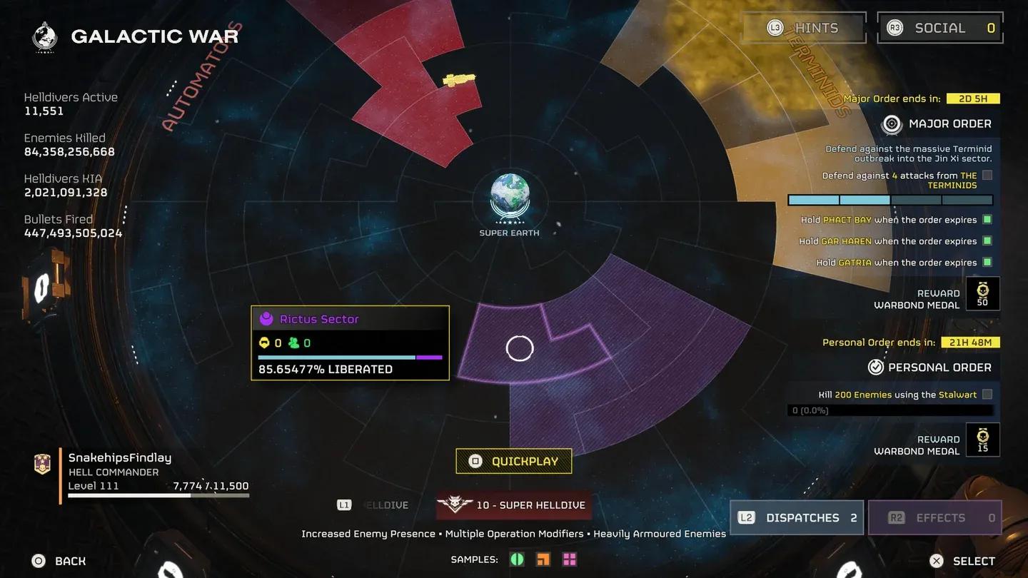 Cyberstan campaign on Galactic War map