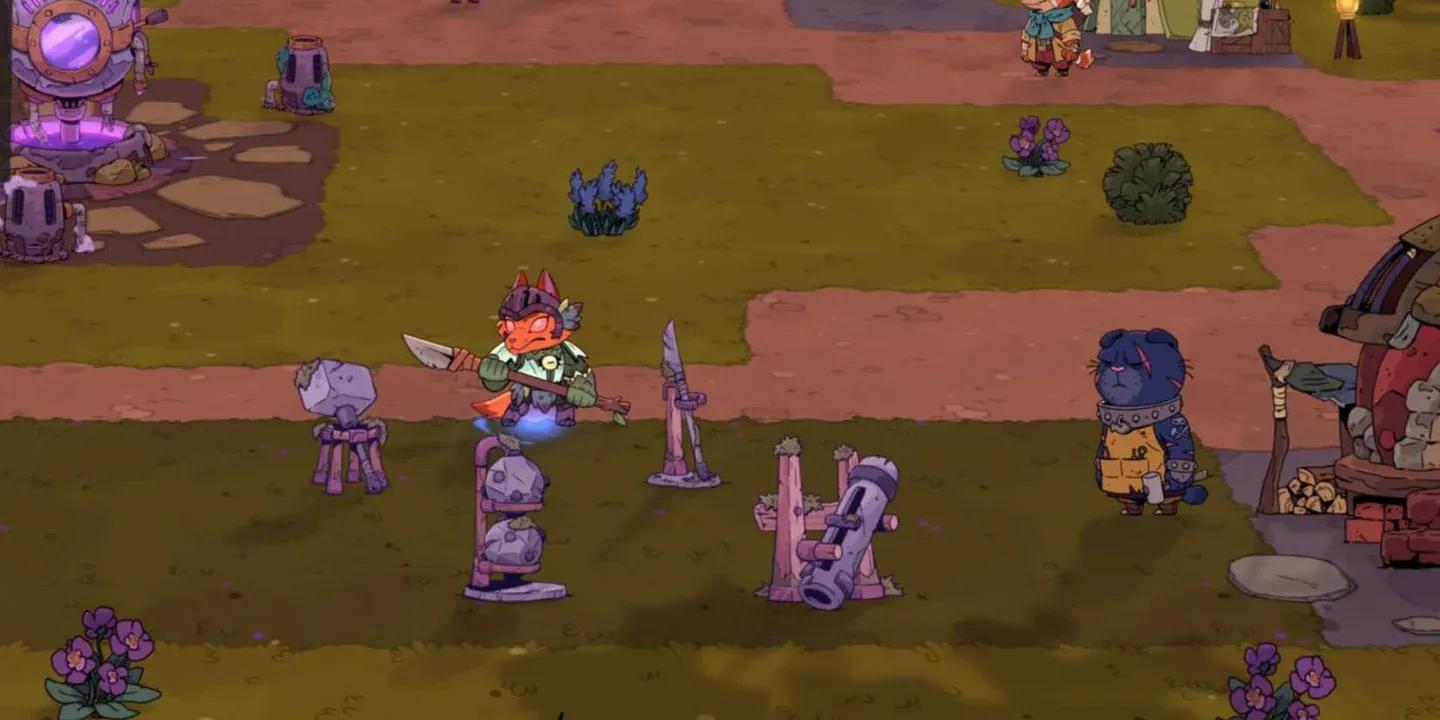 Rotwood Ausrüstungs-Upgrade-Menü