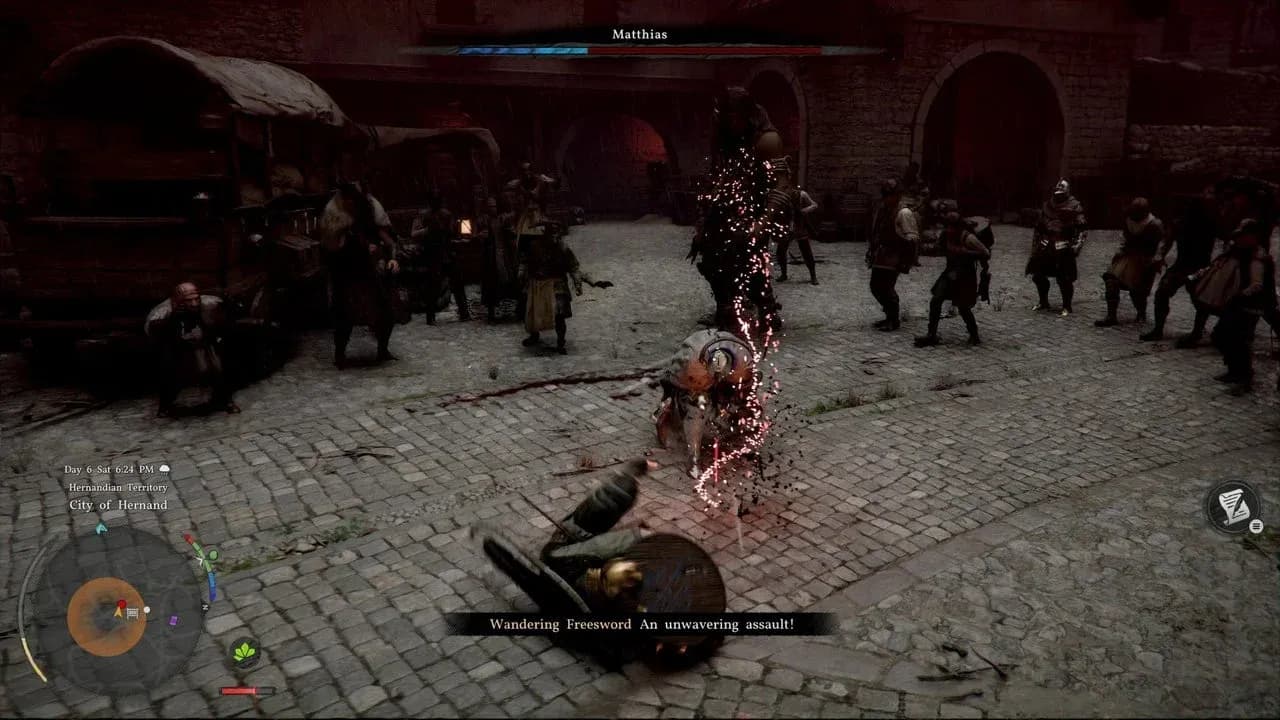 Matthias combat health UI