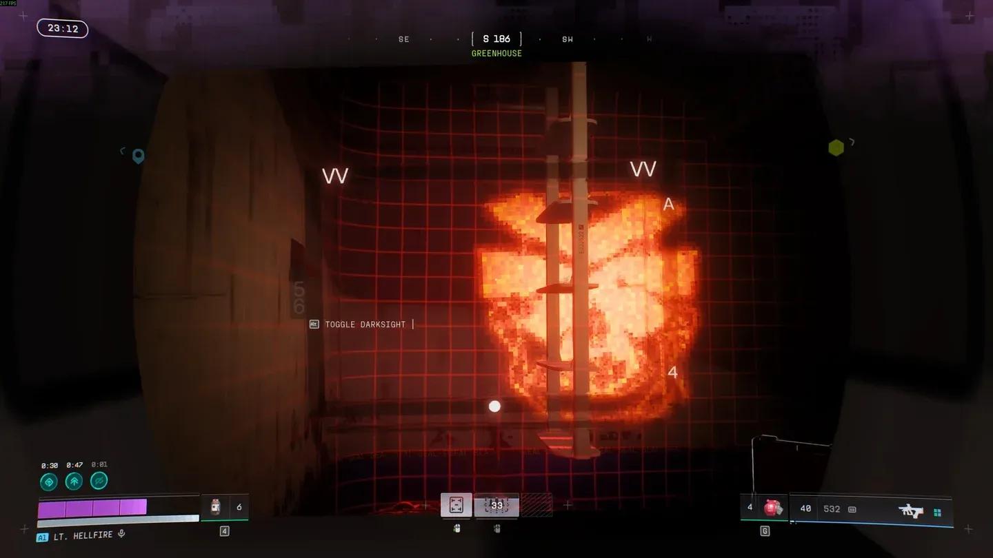 Darksight cache arrow overlay