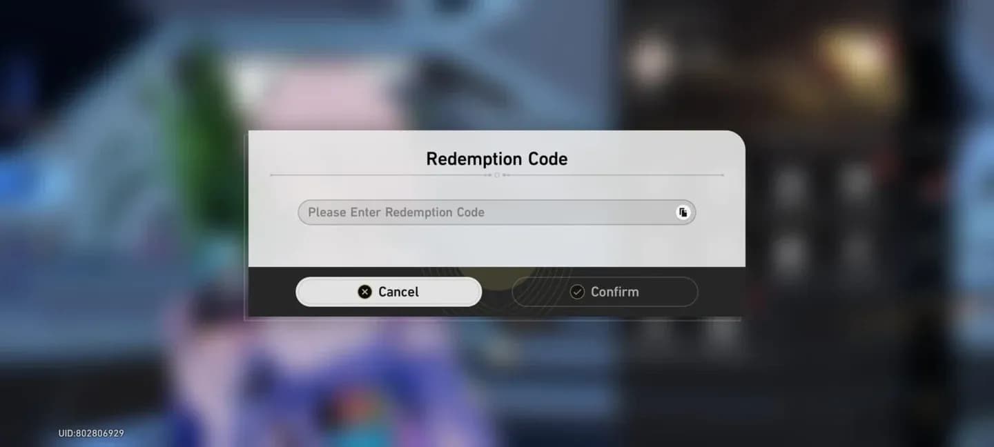Enter codes on the official site