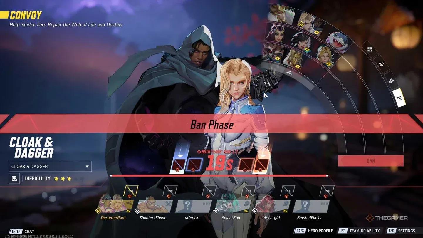 Hero ban phase in ranked