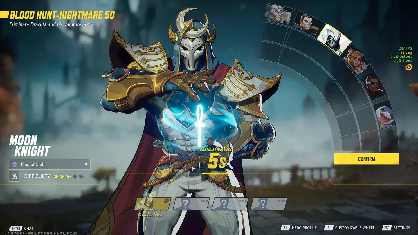 Blood Hunt hero select