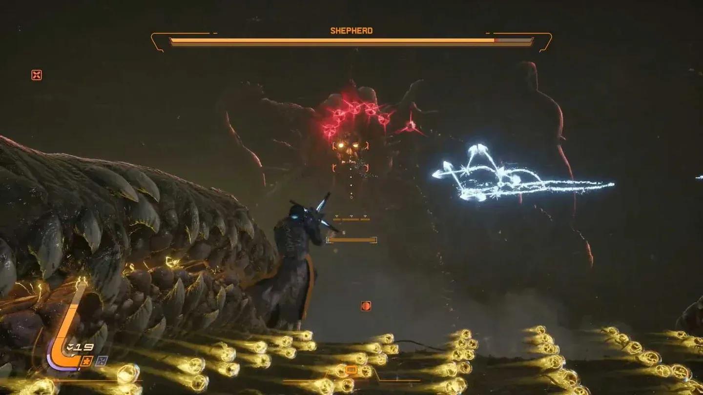 Tentacle slam shockwave pattern