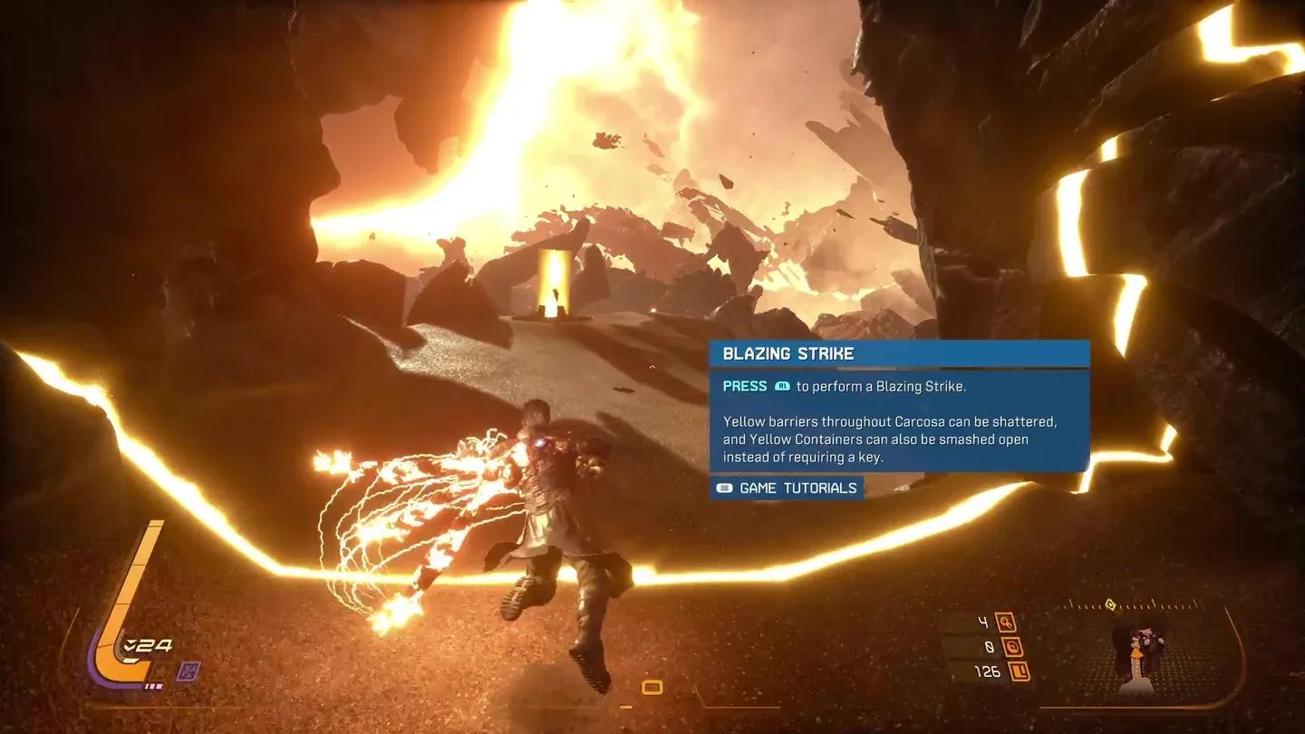 Blazing Strike unlocks in Yellow Shore