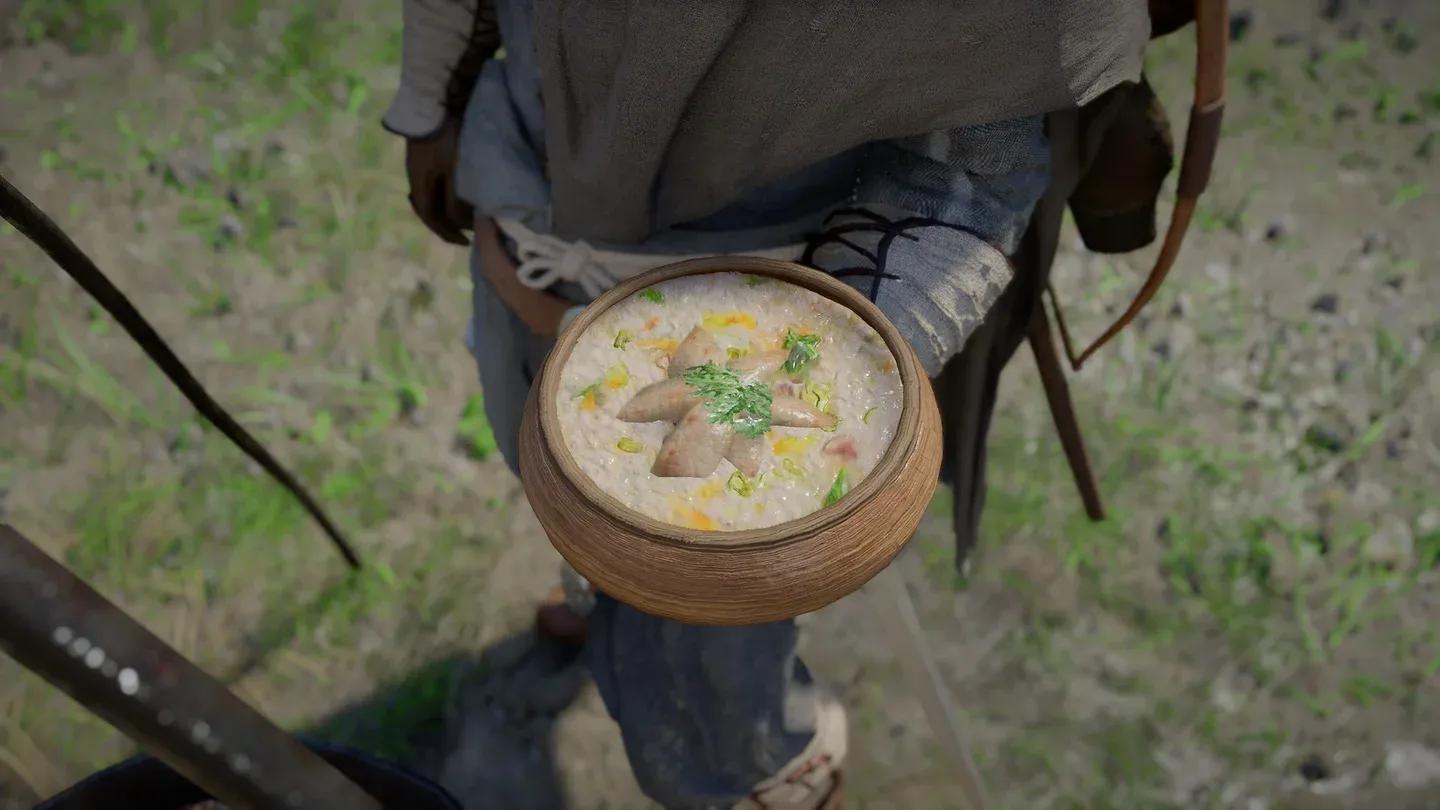 Station de cuisine au camp