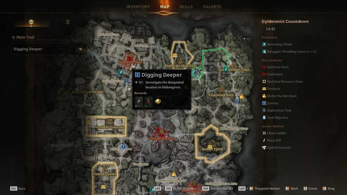 Watchtower map position