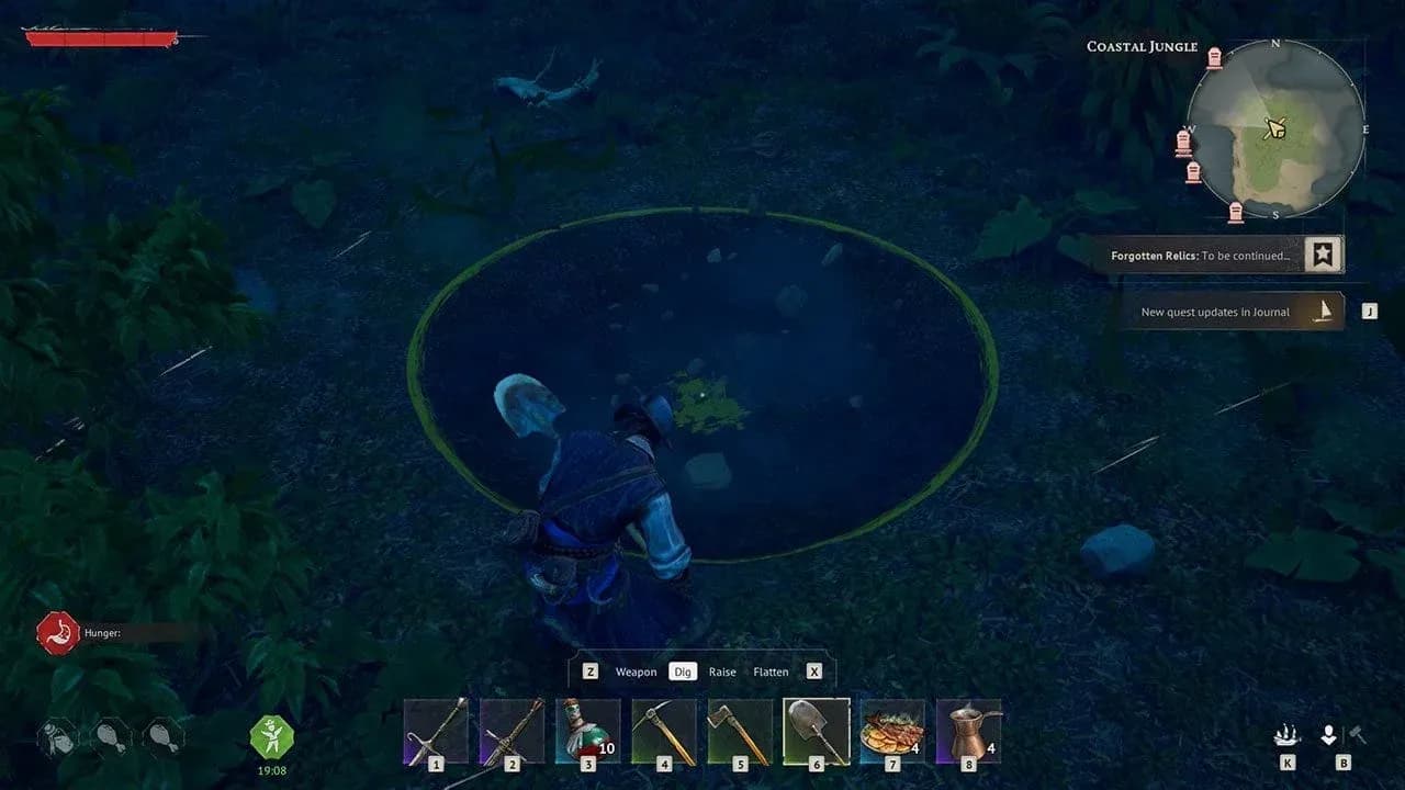 Copper cave on starter island