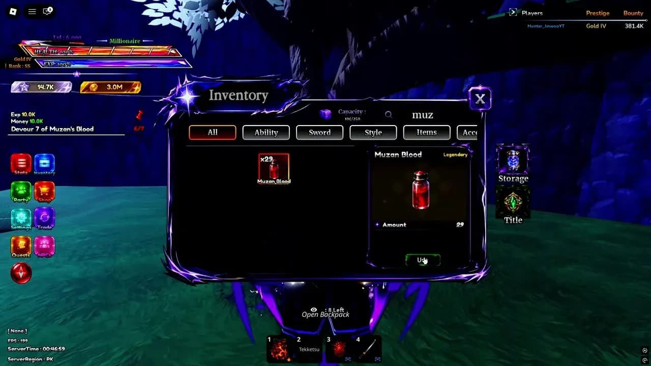 Devour 7 Man Blood to progress