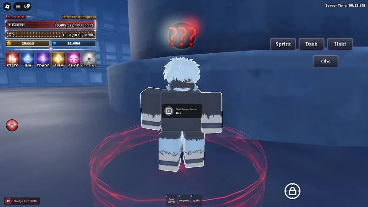 Seller NPC location on island