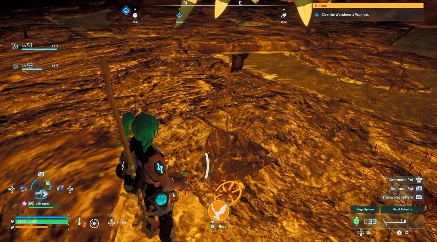 Desbloqueio do Metal Detector no nível 58 da árvore de Tecnologia de Palworld