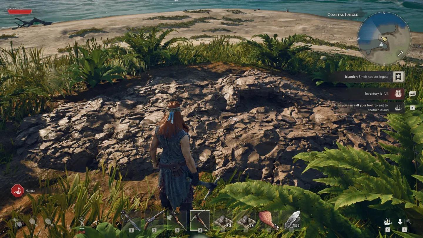 Clay spawns near coastal edges