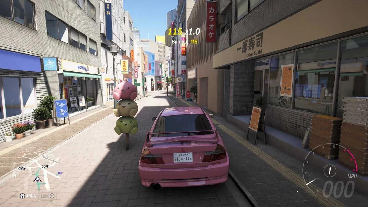 Mascot icons on the Japan map