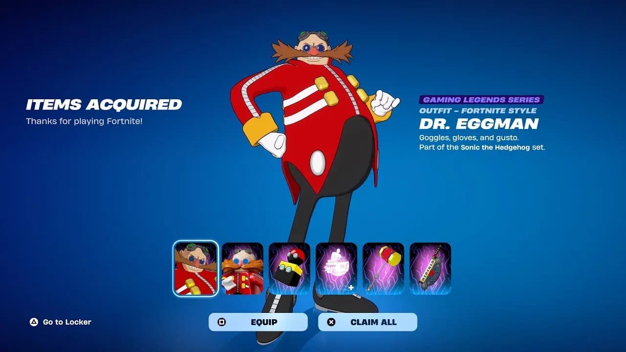 Dr. Eggman in your locker