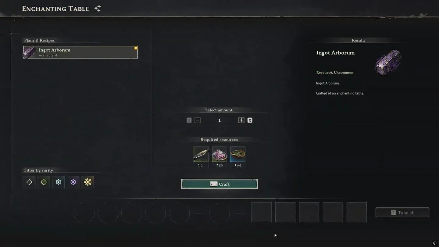 All three Arborum recipes