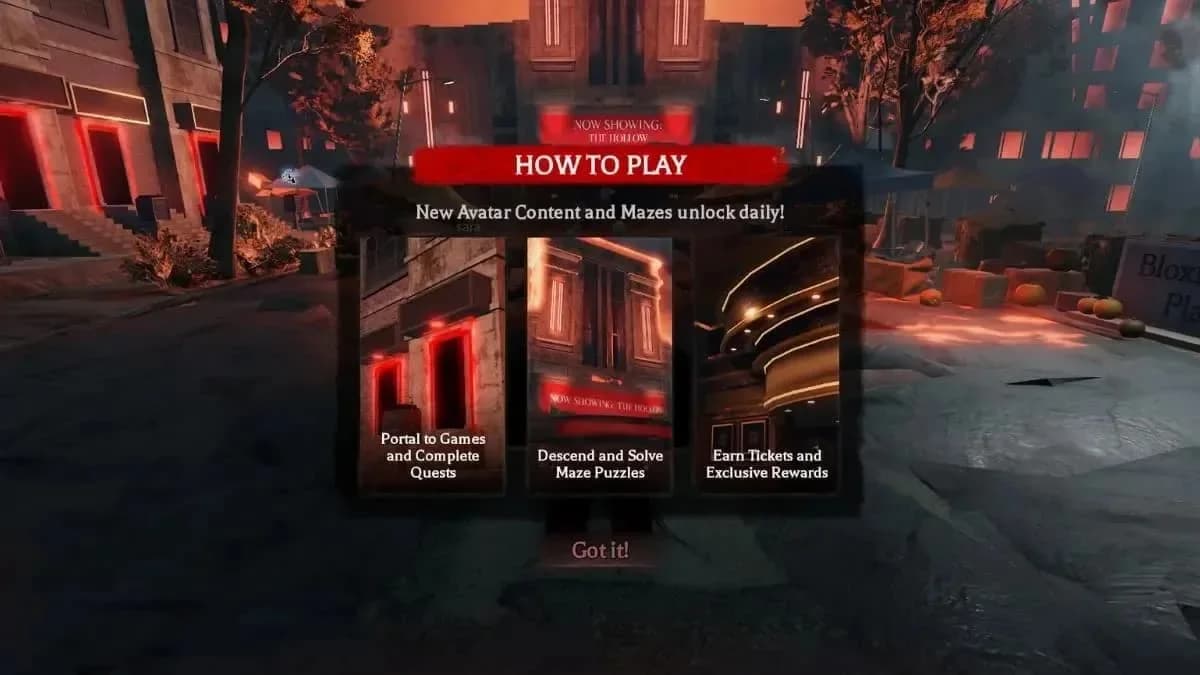 Treppenecke im Hollow Hub Labyrinth mit einem Missing Piece zum Sammeln