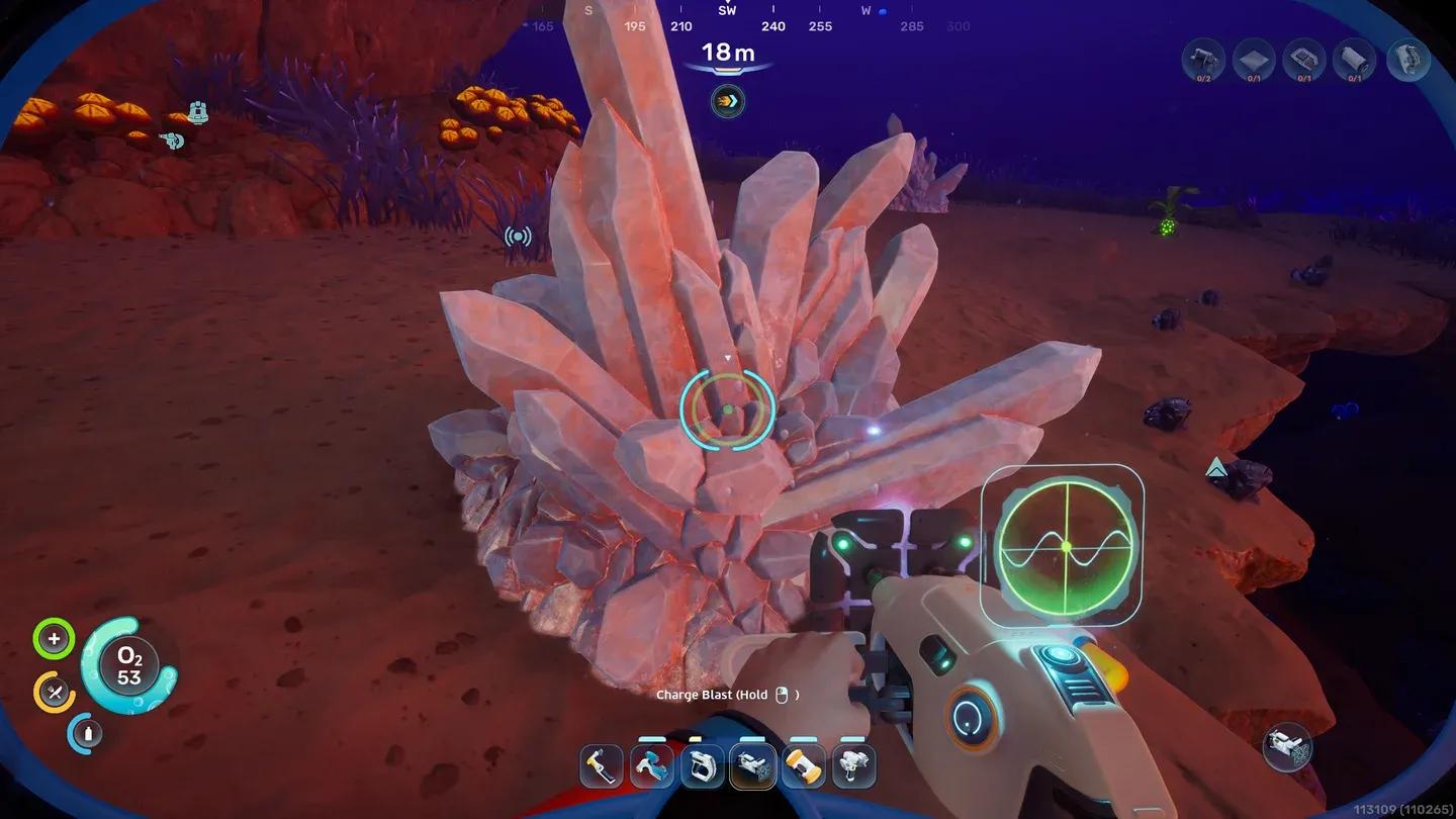 Quartz lines Coral Dome walls