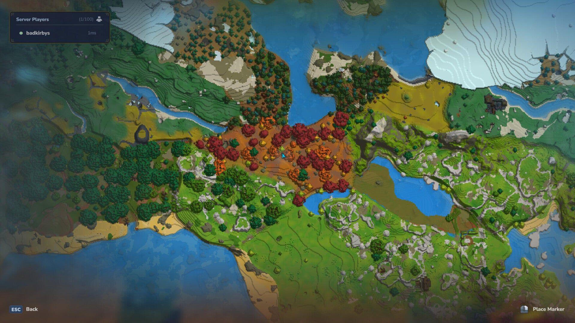 Maple forest biome location