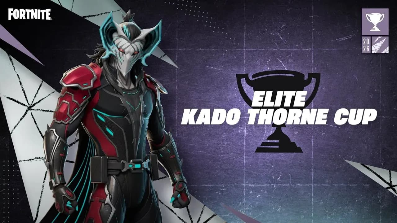 Il costume Elite Kado Thorne mostrato nell'armadietto di Fortnite con tutti gli stili