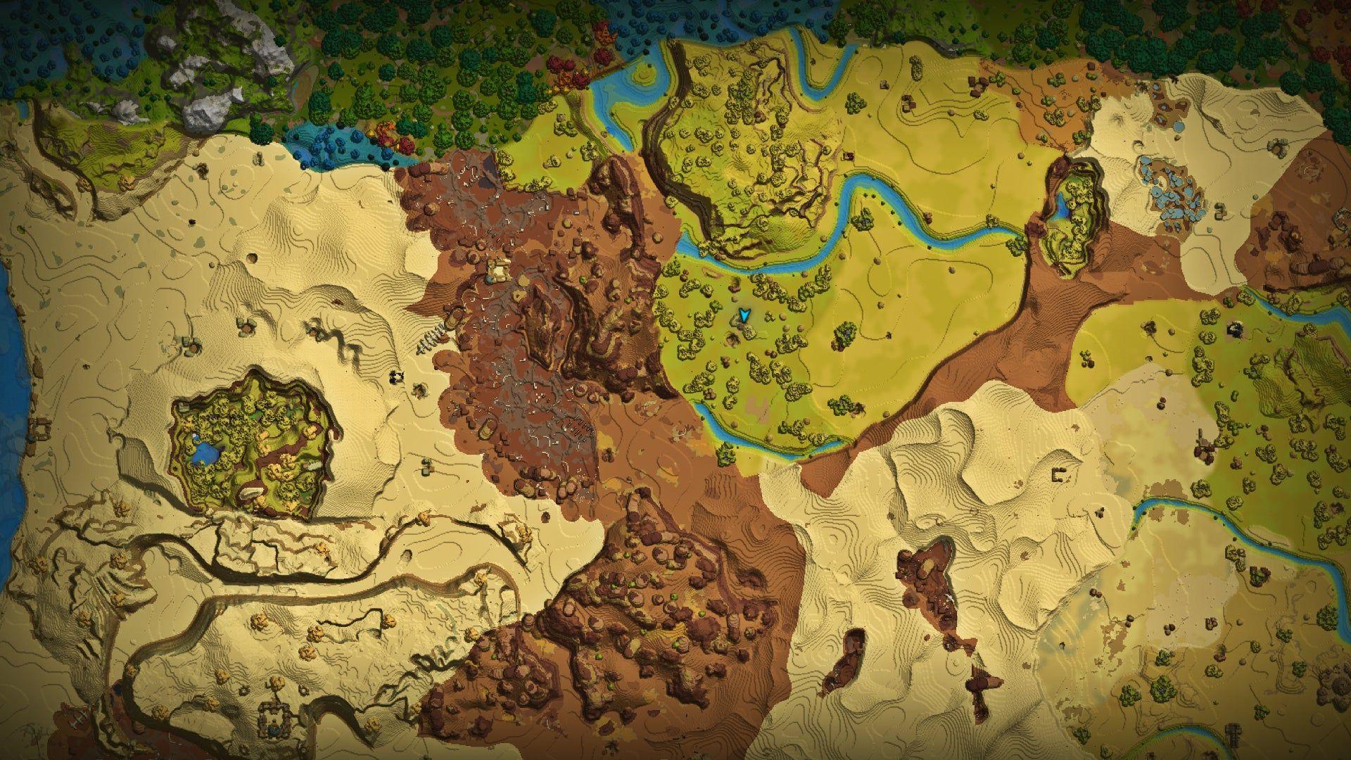 Wüsten-Biom Kartenansicht