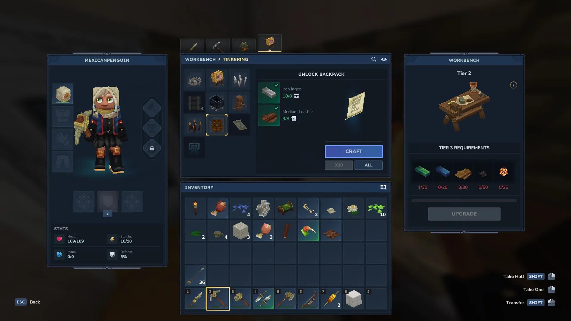 Vergleich der Stack-Größen im Interface