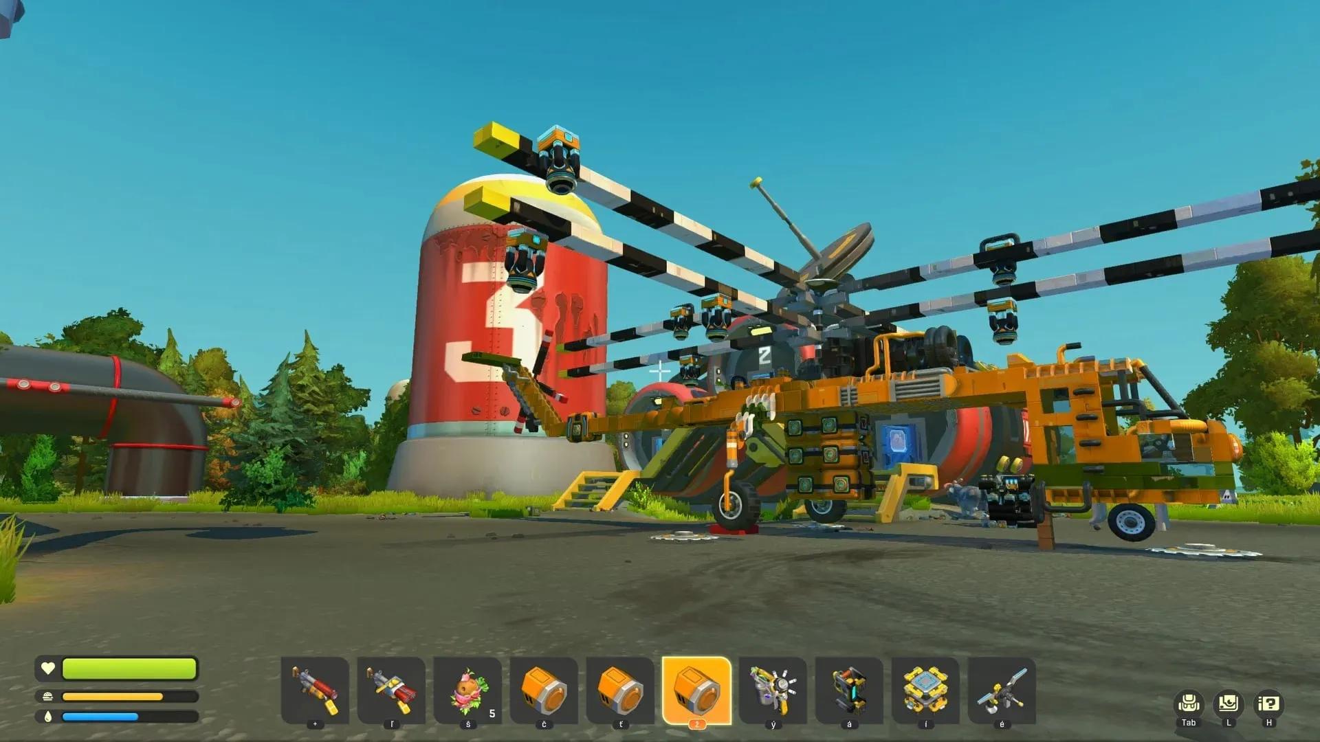 Flight with my heavy lift survival helicopter