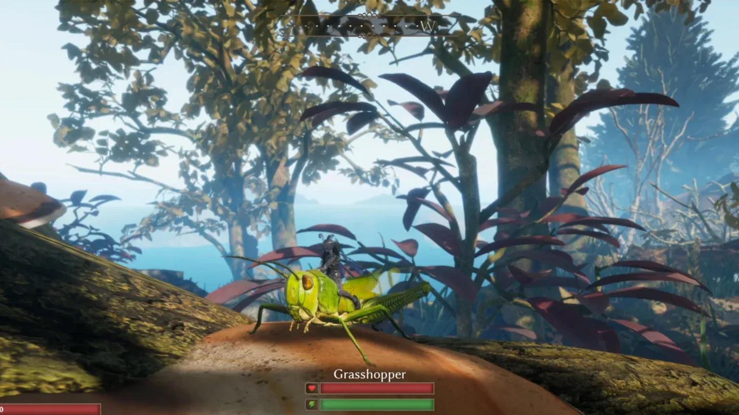 Grasshopper mount in the wild