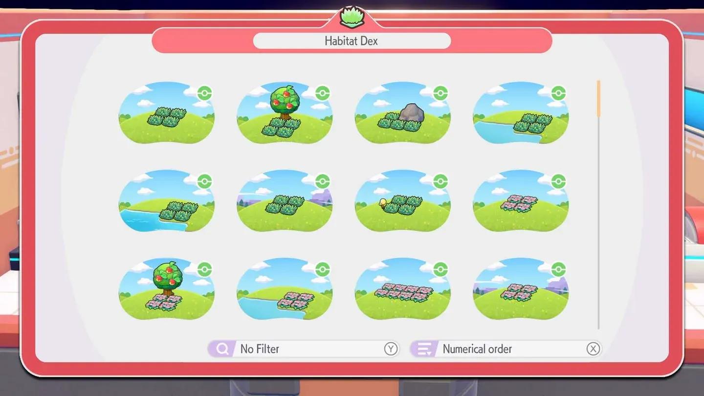 Habitat Dex genel bakış ekranı