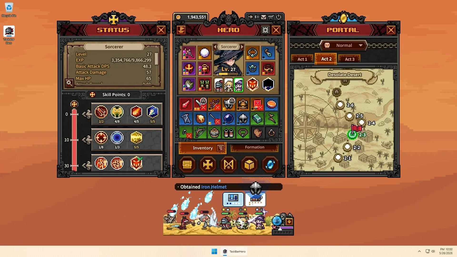 TBH: Task Bar Hero Guide: How to Unlock More Hero Slots
