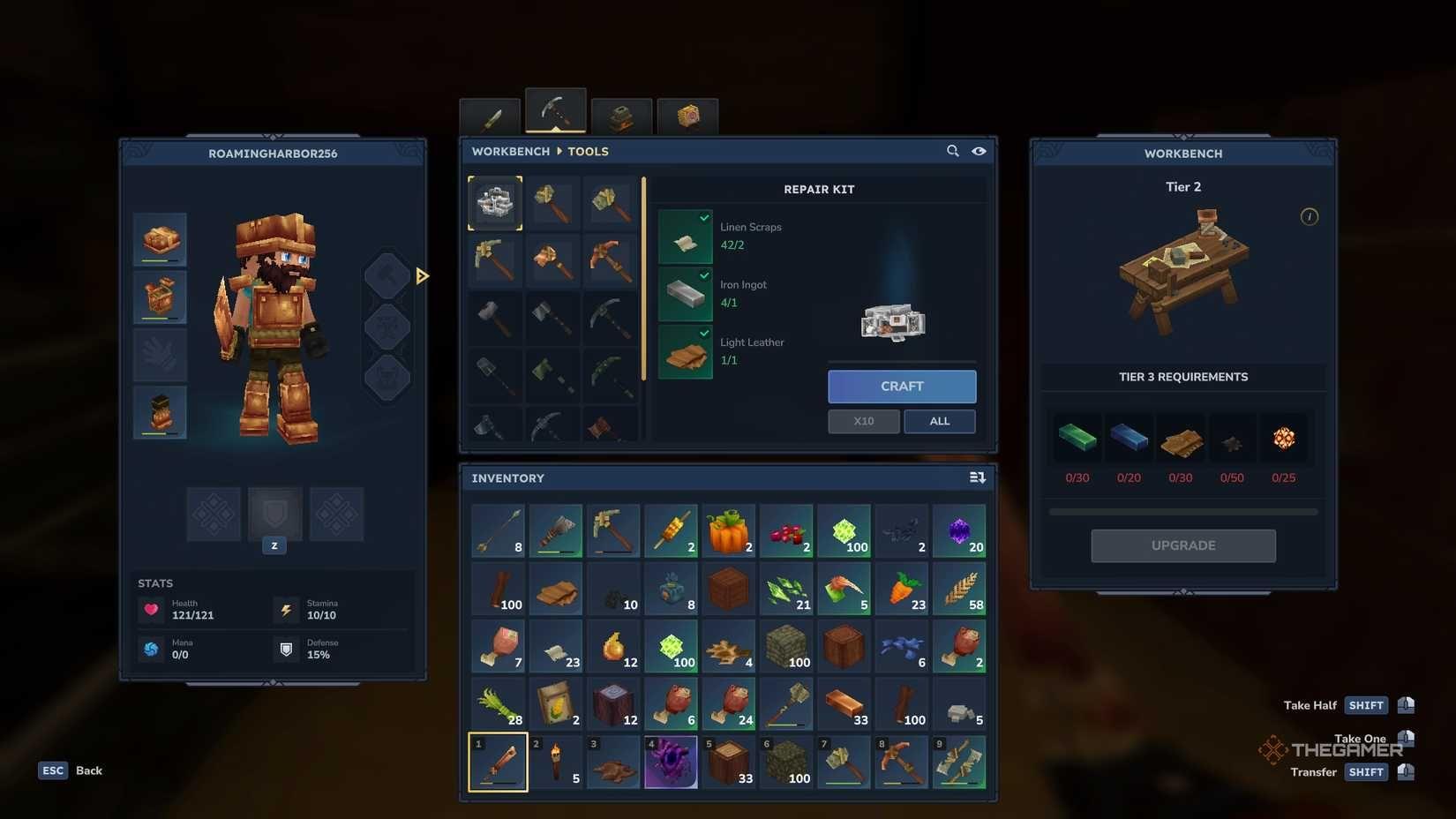 Mithril crafting recipes