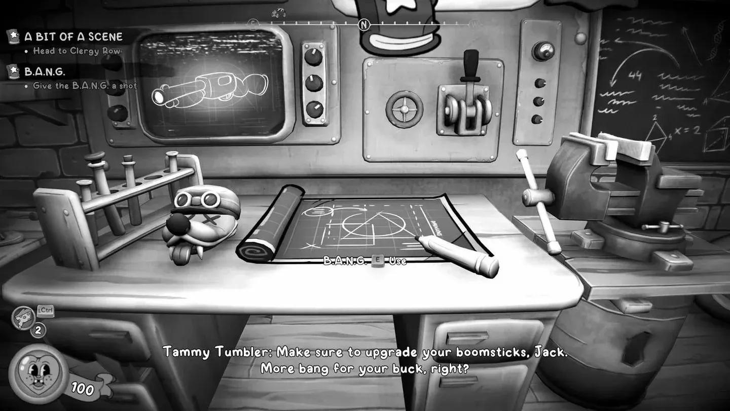 B.A.N.G station upgrade screen