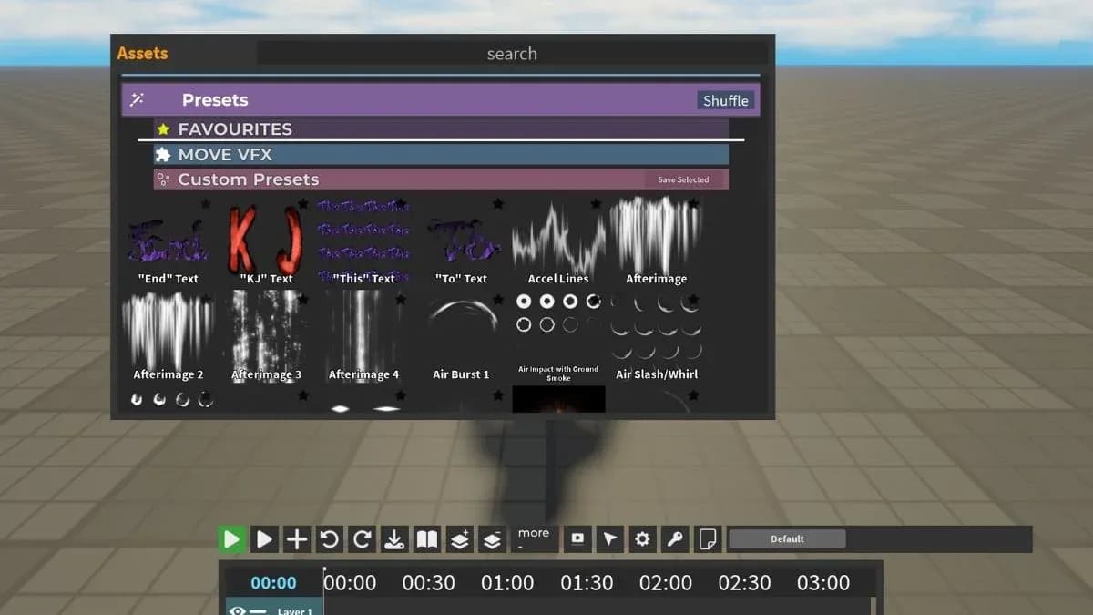 Timeline node sequence editor