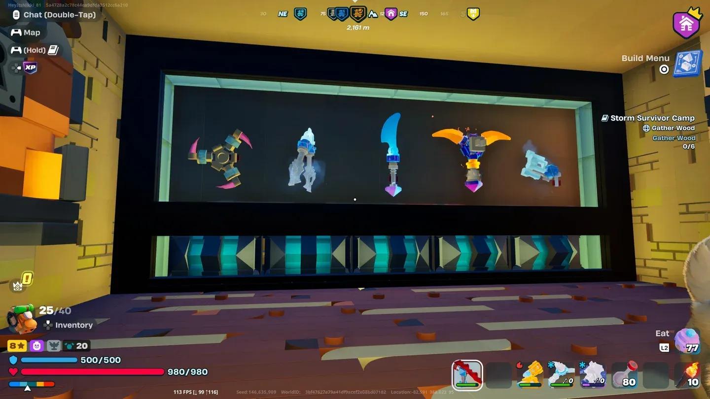 Equip charms via Inventory menu