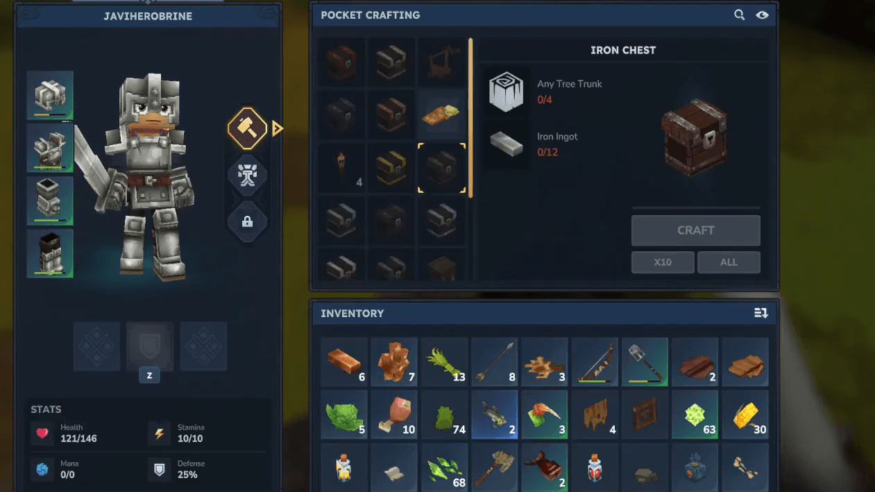 Linen Scraps inventory display