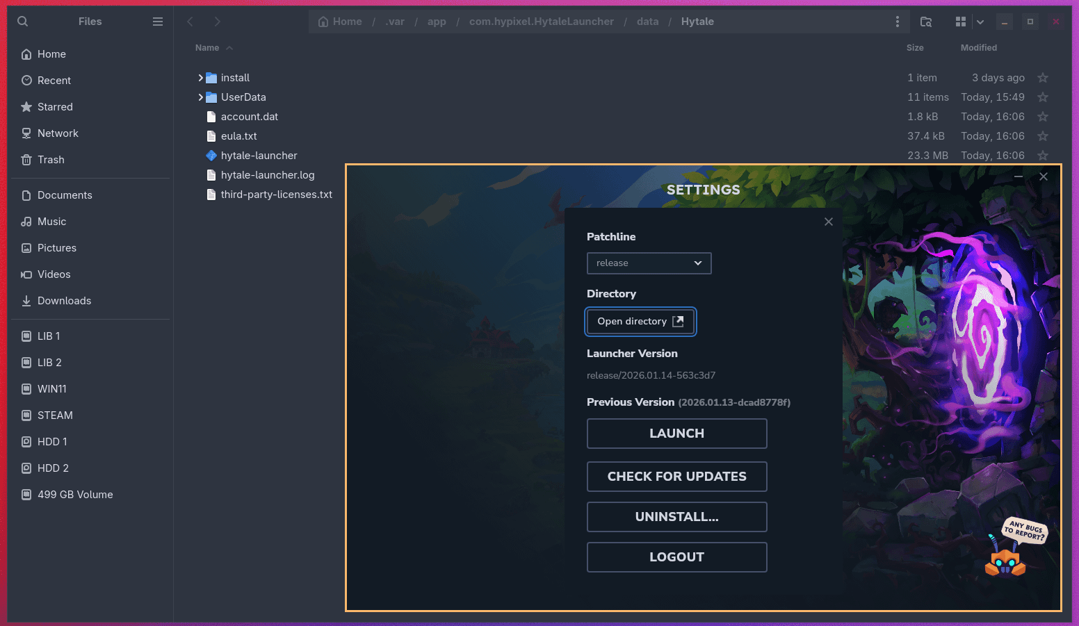 Directorio de instalación de mods