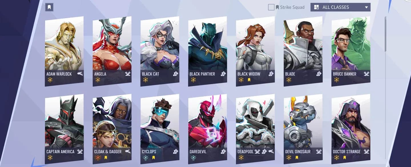 Full roster with The Hood added