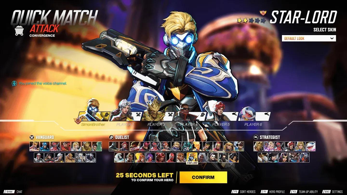 Marvel Rivals hero roster