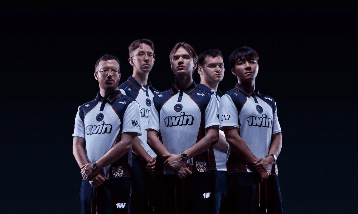 1win Signs Full Former Tundra Esports Dota 2 Roster Under 1win Team Banner