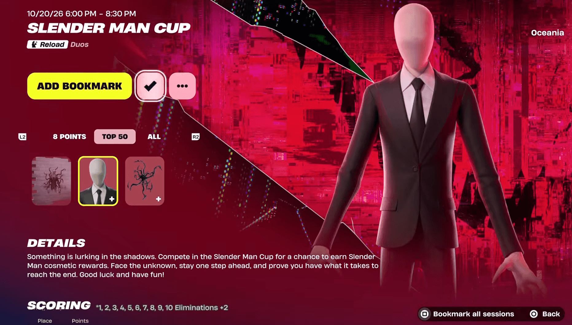 Guia Fortnite: Como obter a skin Slender Man de graça