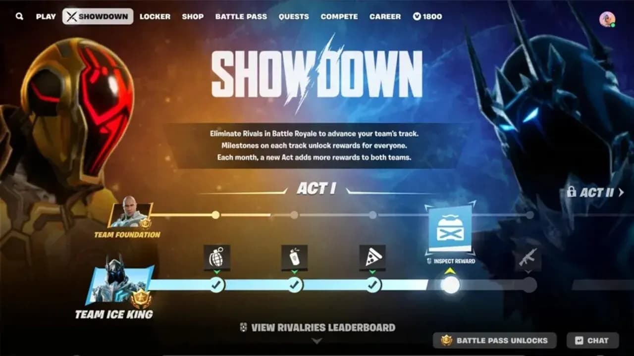 Choose your Showdown team